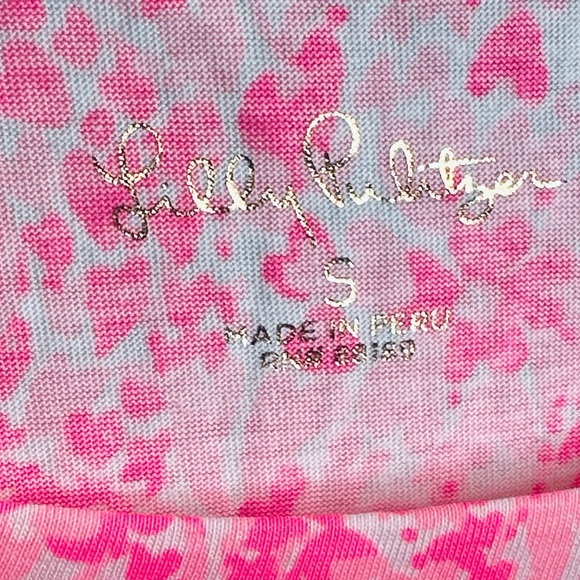 Lilly Pulitzer Ziva White Pink Shandy Invest A Gator Cotton Knit Top Shirt - Picture 9 of 14